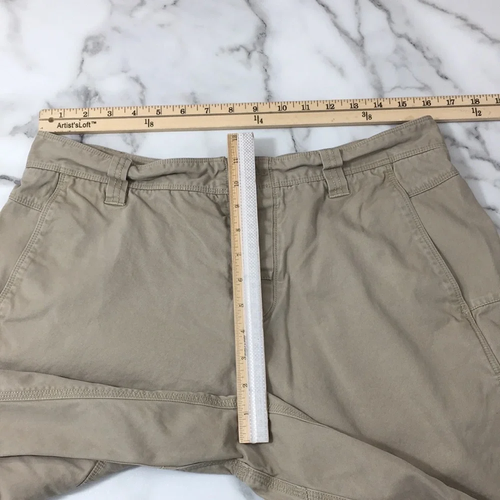 The North Face Tan Chino‎ Shorts Mens Medium Flat Front 100% Cotton